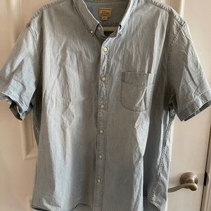 J Crew Men's Short Sleeve Button Down- XL